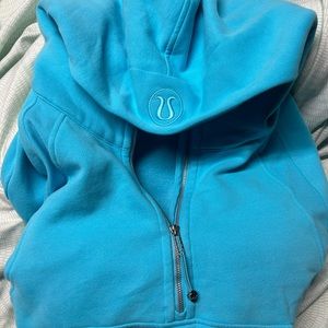 Lululemon half zip hoodie electric turquoise
